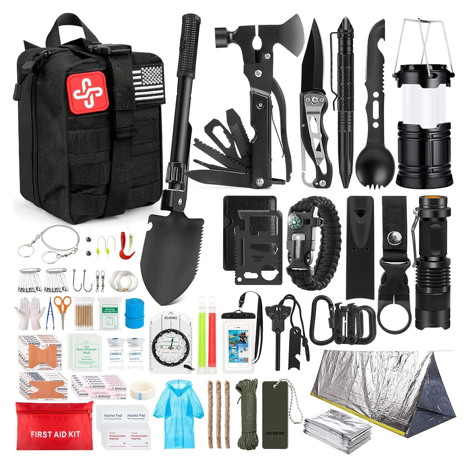OEM Molle System -yhteensopiva hätäselviytyssarja
