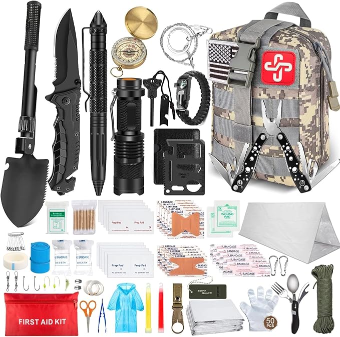 238 kpl Emergency Survival Kit ja ensiapulaukku