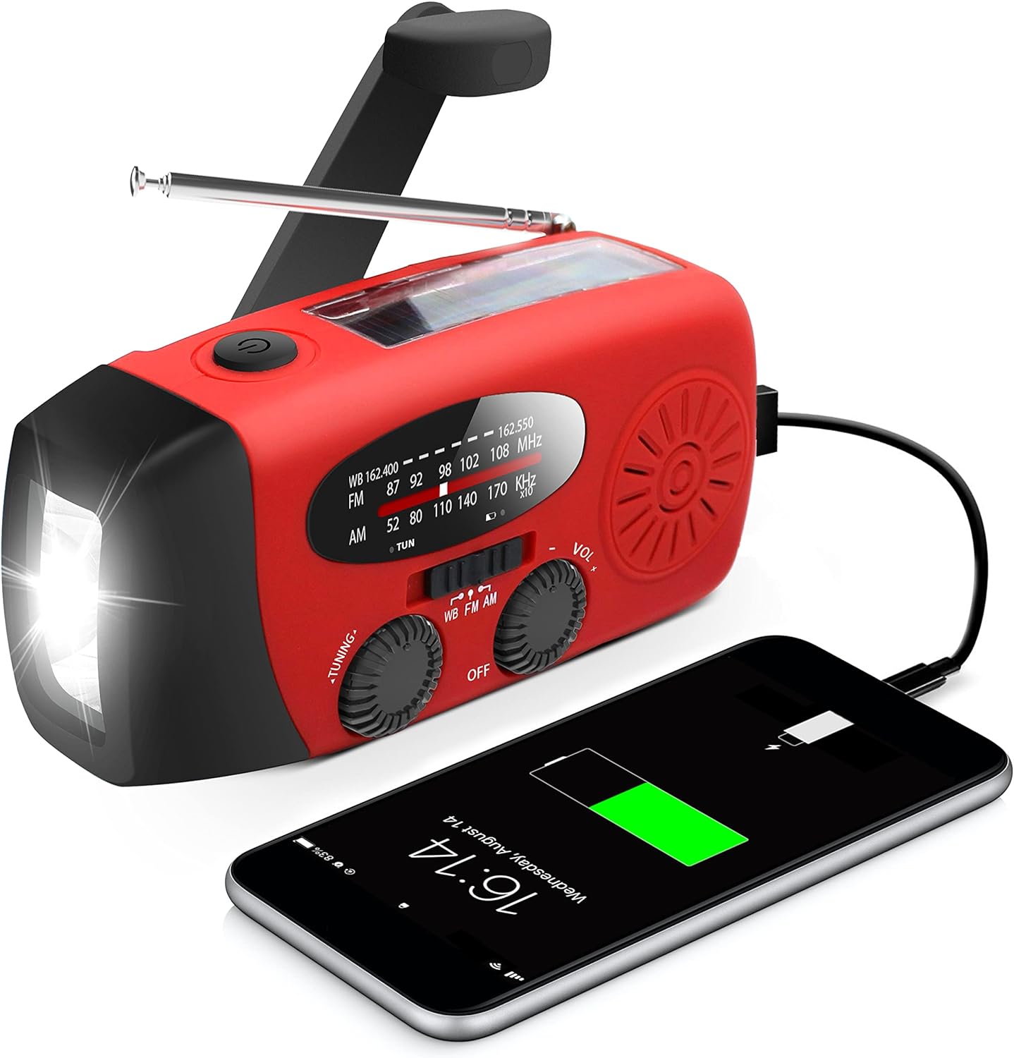 Kannettava hätäradio